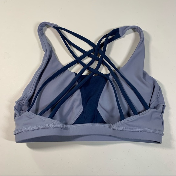 XS Buff Bunny “Namastay” Sports Bra Free Fallin Blue - Picture 11 of 15